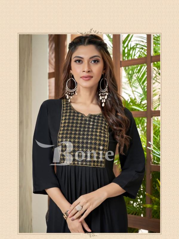 Bonie Zeal Nyra Cut Rayon Designer Kurti Collection